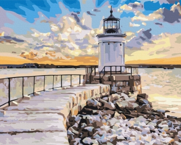 Картины по номерам Маяк в солнечном свете 40x50 Brushme BS36123