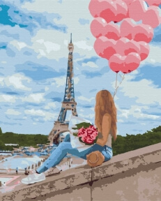 Картины по номерам Кращий день в Парижі 40x50 Brushme BS32297