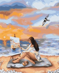 Картини за номерами Море натхнення 48x60 Brushme BS39228L