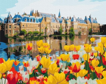 Картины по номерам Палац в тюльпанах 40x50 Brushme BS30195