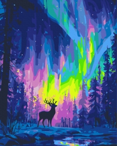 Картины по номерам Полярное сияние 40x50 Brushme BS54493