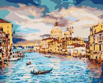 Картини за номерами Небесна Венеція 40x50 Brushme BS22296