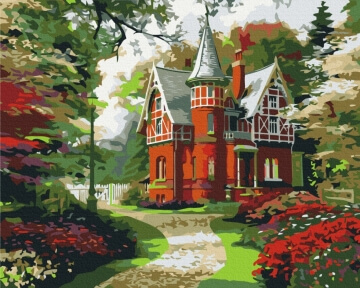 Картини за номерами Казковий будинок 40x50 Brushme BS51613
