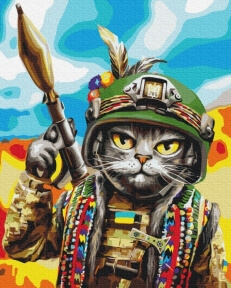 Картини за номерами Котик Гуцул ©Маріанна Пащук 40x50 Brushme PBS53277
