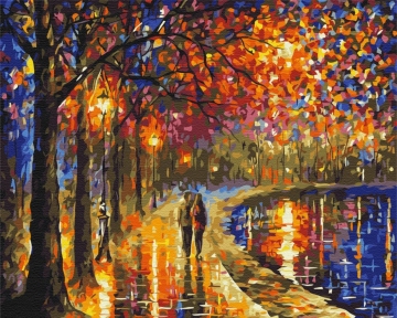 Картины по номерам Прогулка в ярком парке 48x60 Brushme BS51972L