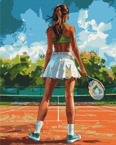 Картини за номерами Тенісистка 40x50 Brushme BS54111