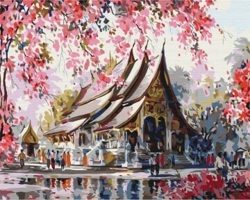 Картини за номерами Тайський храм 40x50 Brushme BS3259