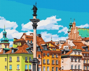 Картини за номерами Замкова площа. Варшава 48x60 Brushme BS53433L
