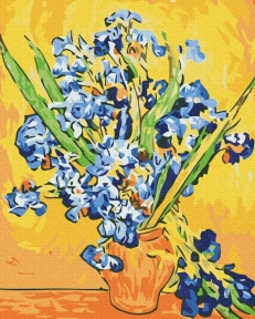 Картини за номерами Іриси у вазі. Вінсент Ван Гог 48x60 Brushme BS52876L