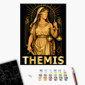 Картины по номерам Фемида 30x40 Brushme RBS1044B