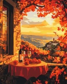 Картины по номерам Осенняя романтика 40x50 Brushme BS54398