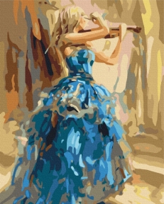 Картины по номерам Музыкальная прима 48x60 Brushme BS51973L