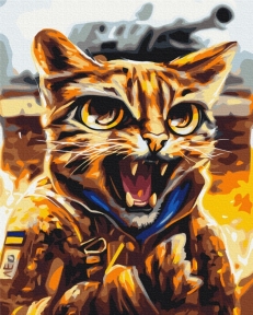 Картины по номерам Котик Леопард ©Марианна Пащук 48x60 Brushme BS53464L