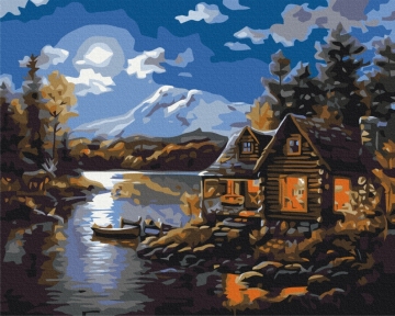 Картини за номерами Будинок лісника 48x60 Brushme BS7618L