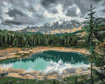 Картины по номерам Озеро Карецца © Roksolana Baran 40x50 Brushme BS53779
