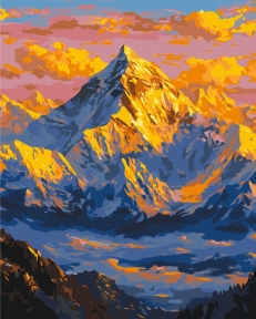 Картины по номерам Солнце над горами 40x50 Brushme BS54490