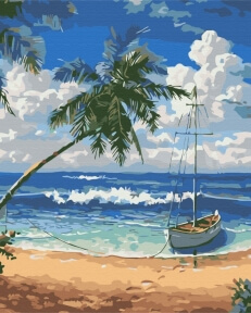 Картини за номерами Райський острів 40x50 Brushme BS51690