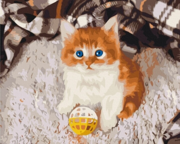Картини за номерами Грайливий кошеня 48x60 Brushme BS52620L