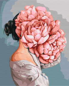 Картини за номерами Загадка півонії © Mykhailyshyna Daria 48x60 Brushme BS52100L