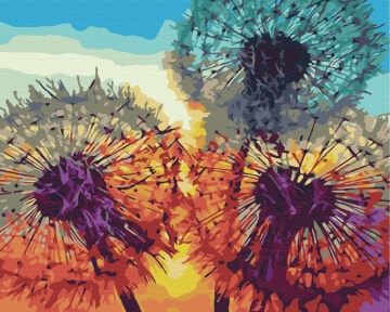 Картини за номерами Кульбабки на заході сонця 40x50 Brushme BS35646