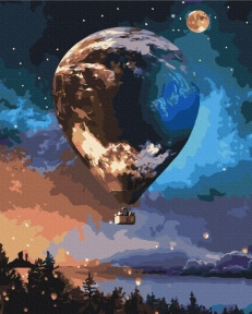 Картины по номерам Звездный шар 40x50 Brushme BS43588