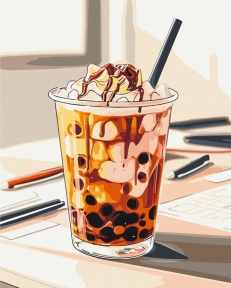 Картини за номерами Пухирцевий напій 40x50 Brushme BS54444