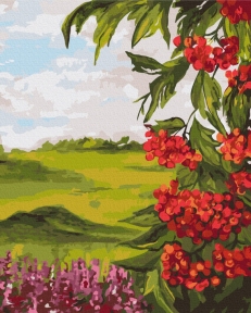 Картины по номерам Полевая калина © Bona 40x50 Brushme BS53959
