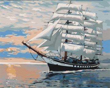 Картины по номерам Ветер в парусах 48x60 Brushme BS52208L
