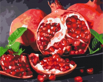 Картини за номерами Смачний гранат 40x50 Brushme BS32215