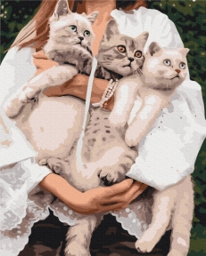 Картини за номерами Улюблені муркотики 48x60 Brushme BS52508L