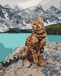 Картини за номерами Любимець у горах 48x60 Brushme BS33346L