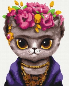 Картины по номерам Кошка Фрида ©Марианна Пащук 48x60 Brushme BS53119L