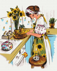 Картины по номерам Домашний уют © Alla Berezovska 48x60 Brushme BS53729L