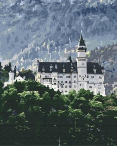 Картини за номерами Краєвид Нойшванштайн 40x50 Brushme BS34844