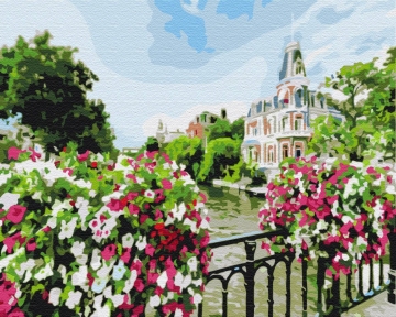 Картины по номерам Город Амстердам 48x60 Brushme BS21698L