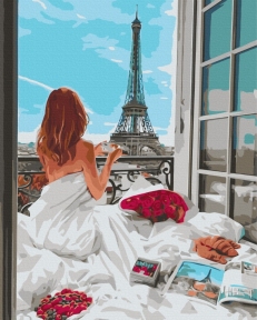 Картины по номерам Парижское утро 48x60 Brushme BS51628L
