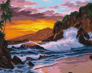 Картины по номерам Морские волны 48x60 Brushme BS52108L
