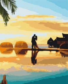 Картини за номерами Схід кохання 48x60 Brushme BS52863L