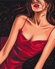 Картини за номерами Спокусливий червоний © Alla Berezovska 40x50 Brushme BS53573