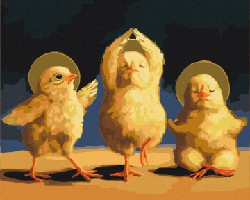 Картини за номерами Духовні курчата © Lucia Heffernan 40x50 Brushme BS53473