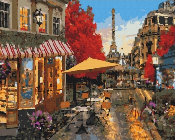 Картины по номерам Вуличне життя Парижа 40x50 Brushme BS51385