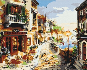 Картины по номерам Казкова вулиця 40x50 Brushme BS7233