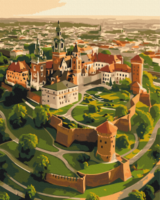 Картины по номерам Вавельский замок 40x50 Brushme BS54543