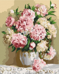 Картины по номерам Букет пионов 48x60 Brushme BS8855L