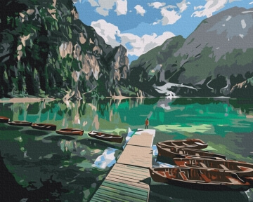Картины по номерам Доломітові Альпи © Roksolana Baran 40x50 Brushme BS53777