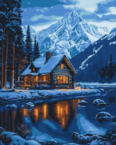 Картины по номерам Ледяное зеркало озера 40x50 Brushme BS54193