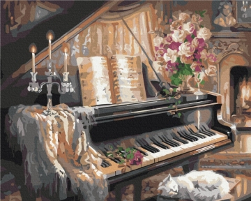 Картини за номерами Затишок Бетховена 48x60 Brushme BS467L