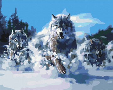 Картини за номерами Вовки 48x60 Brushme BS52218L