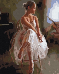 Картины по номерам Юная балерина 48x60 Brushme BS51982L