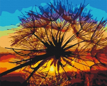 Картини за номерами Кульбабка на заході літа 40x50 Brushme BS35667
